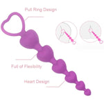 Silicone Small Anal Plug Sex Toys Anal Beads For Women Men Butt Plug Prostate Massager Gay Sex Toys Adult Anal Plug (Heart-Shaped Pink)