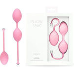 Frisky Pleasure Kegel Balls For Women, Premium Silicone Material With Crystal Button, Set Of 2, Beginner Friendly Sex Toy For Women (Pink)