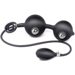Double-Bead Inflatable Anal Plug For Men And Women, Inflatable Butt Plug With Steel Beads, Double-Ring Inflatable Anal Plug Adult Sex Toy