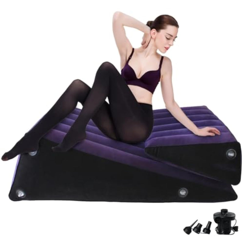 Sex Furniture For Bedroom Inflatable Bdsm Restraints Kit Sofa Bed Items Couples Novelties Positions Sex Toys Chair Men Women Fun Triangle Pillow Adult Items Set Stuff Games Cushion Accessories