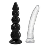 15.5Inch Huge Long Anal Beads + 12.6Inch Realistic Jelly Dildo