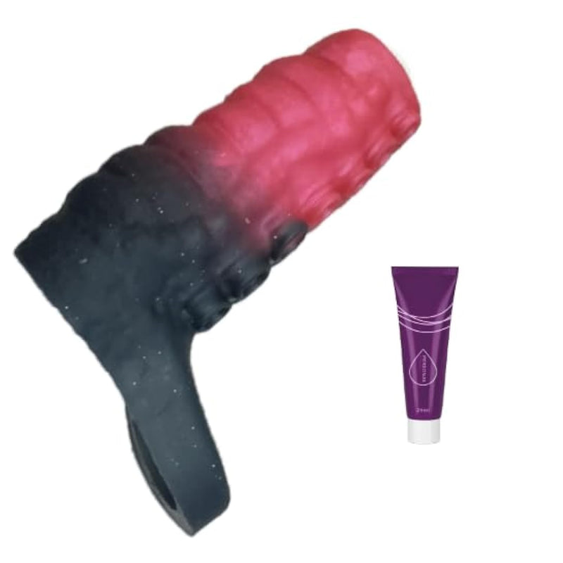 Monster Tentacle Penis Sleeve With Cock Ring, 4.7Inch Stretchy Silicone Cock Sleeve Extender, Enhance Girth & Endurance, Soft Silicone Penis Extension For Men & Couples