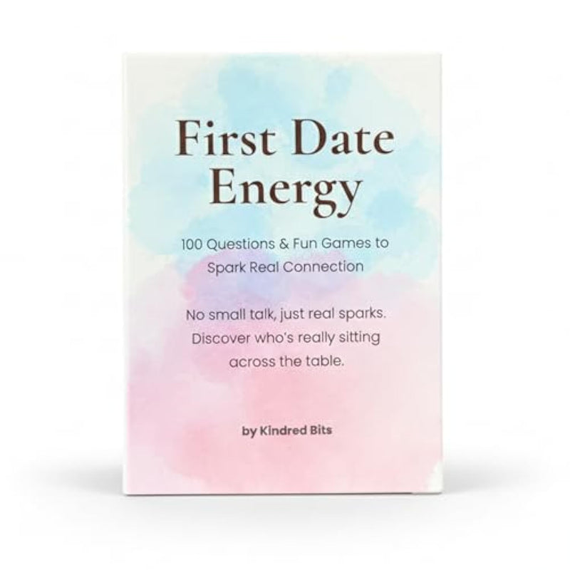 First Date Energy – Conversation Cards For Couples With 100 Questions & Fun Games – Card Games For First Dates, Deep Connection & Laughs – Great Couples Gift & Date Night Game