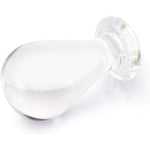 Large Size Glass Butt Plug Crystal Anal Plug Sex Toys Pleasure Bomb Plug Personal Sex Massager For Couple, 4.3 * 2.4In(L)