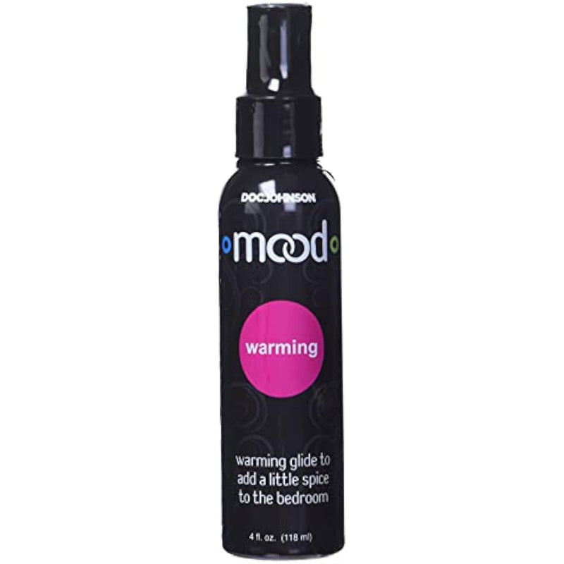 Doc Johnson Mood - Warming Glide - Gets Warmer with Motion - Compatible With All Condoms and Toys - Contains Glycerine - 4 fl oz (118 ml)