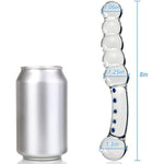 Crystal Glass Anal Plug Masturbator Adult Sex Toy, Pleasure Wand Dildo Penis Beads Double Head Design Butt Plug Prostate Massage G-Spot Sex Toy For Men And Women