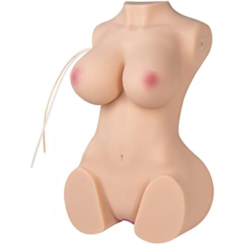 Automatic Sex Dolls Male Masturbator - 22Lb 3 In 1 Realistic Female Torso Love Doll With Sucking & Vibrating & Automatic Cleaning Function For Vaginal Anal Breast Sex, Sex Toy For Men Pleasure