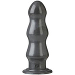 Doc Johnson American Bombshell - B-7 Tango - Vac-U-Lock and F Machine Compatible Dildo or Butt Plug - Gunmetal Grey