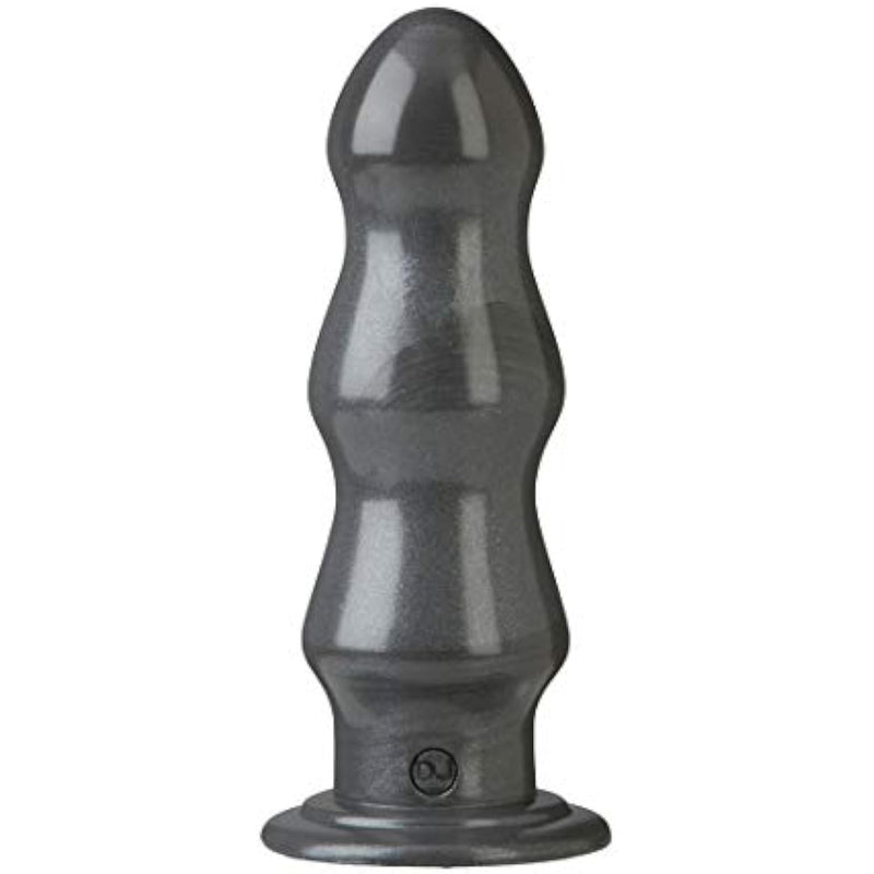 Doc Johnson American Bombshell - B-7 Tango - Vac-U-Lock and F Machine Compatible Dildo or Butt Plug - Gunmetal Grey