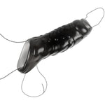 Soft Silicone Penis Sleeve Shaft Sleeve Extended Sleeve Delay Cock Rings Shaft Ring Penis Erotic For Men (A)