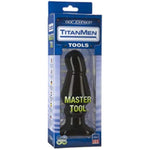 Doc Johnson Titanmen - Master Tool #5 - Angled Wide Plug - 6.5 in. Long and 2.5 in. Wide - Prostate Stimulating Anal Toy - Butt Plug