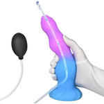 9.25 Inch Monster Squirting Dildo Liquid Silicone Huge Dildo With Strong Suction Cup Realistic Dildo G-Spot Stimulation Dildos Sex Toys For Women Men And Couples