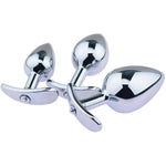 Metal Butt Plugs For Anal Dilation Training Wearable Electro Anal Plugs Prostate Massager Electric Stimulation Sm Adult Sex Toys (L)