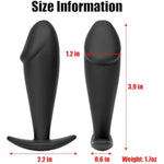 Mini Anal Plug Anal Trainer Wearable Small Butt Plug Mini Penis Realistic Dildo Insert Anal Massager Silicone Anus Stimulator Male Sex Toys For Bdsm Beginner Anal Training Plug