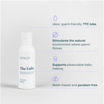 The Lube Fertility Friendly Lubricant For Women Men, Couples Trying To Conceive Natural Feeling Frictionless Lubrication, Water-Based & Paraben-Free, Rose Scented - 2 Fl Oz