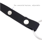 Male Chastity Device Elastic Band,Anti-Off Chastity Cage Elastic Band Penis Cage Accessories,Adjustable Elastic Band With Penis Ring,Sex Toys For Men (Black)