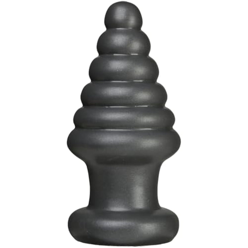 Doc Johnson American Bombshell - Destroyer - Vac-U-Lock Compatible Dildo/Butt Plug - for Adults Only, Gunmetal Grey