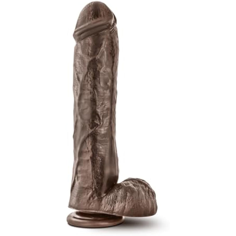 Adult Sex Toys - Realistic Monster Dildo - 11.5 Inch Long - Lifelike Huge Thick Penis With Strong Suction Cup - For Vaginal Anal G Spot Stimulation Unisex - Brown