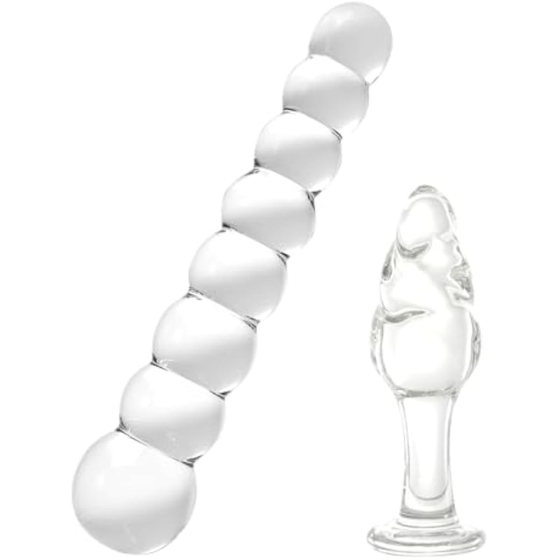 Glass Anal Bead +Glass Plug