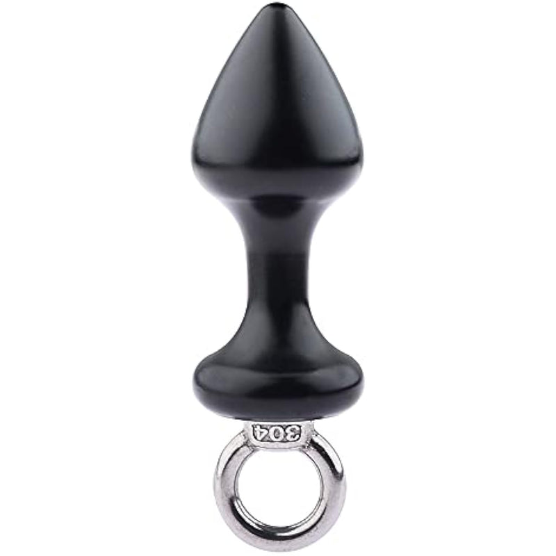 Sm Vestibular Metal Anal Plug Pull Ring Anal Plug Adult Couple Flirting Anal Plug Training Device Sex Toy