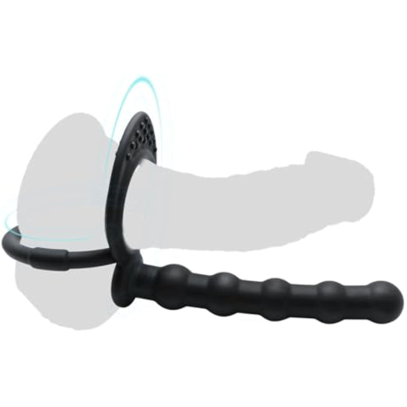 Silicone Anal Plug With Penis Ring,Anal Beads With Cock Ring,Anal Sex Toys,Anal Toys For Men,Women And Beginners,Sex Toy For Vagina,Anal Training For Anal Trainer,Anal Butt For Couples,G Spot Plug Toy