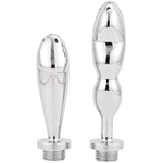 Clean Shower Head Metal Anal Irrigator Stainless Steel Anal Plug Enema Cleansing Adult Sex Toy