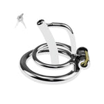 Cock Cage With Metal Catheter Sex Toys Male Chastity Devices With Invisible Lock And 2 Keys Stainless Steel Adult Toy Chasity Cages Used To Restrain Man'S Penis (1.96In)