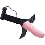 Vibrating Adjustable Hollow Strap-On Harness Extender Bigger Penis Dildo Sleeve Cock Cover Penis Extension Increase The Size And Strength Adult Sex Toy For Couples Man Women