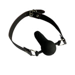 Silicone Realistic Dildo Gag With Ball,Open Mouth Gag O-Ring Gag Restraints, Head Harness Restraint Mouth O-Ring Gag Oral Fixation,Adjustable Strap Silicone Dildo Gag With Ball For Men Women(Style 3)