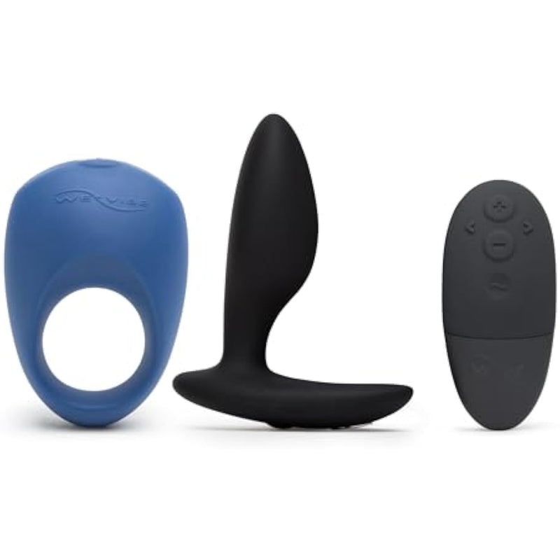 Ditto+ Black Remote Control Vibrating Butt Plug & Pivot Vibrating Cock Ring - App Controlled Couples Sex Toys Bundle