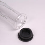 Manyjoy Glass Hollow Dildo with Stopper Vaginal Massager Anal Plug Hot/Ice Penis Sex Toys