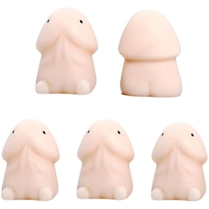 Mini Penis Adult Sex Toys, Realistic Dildos Stress Relief Toy Sex Toys For Couples, 5Pcs Small Penis Squishy Decompression Squeeze Toy For Sex Game Play, Novelty Gag Gifts For Men Women