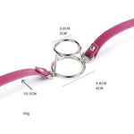 Bondage Training Tool Adult Sex Toys Sex Tool Double Ring Flirting Open Mouth Device Mouth Flail Mouth Plug Ball Deep Throat Mei Red