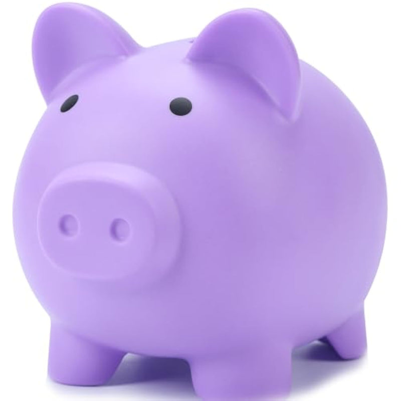 Mini Piggy Bank, Plastic Coin Bank, Unbreakable Money Banks, Cute Piggy Banks, Best Birthday Gifts Home Decoration?Purple?