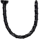 18.5Inch Long Anal Butt Plug, Flexible Long Anal Dildo Anus Massage Stimulation Anal Sex Toy With Strong Suction Cup For Men Women Couple (Black)