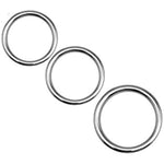 Penis Ring For Men Cock Rings For Erection Enhancing Sex Toy Delay Control Male Bondage Metal Ring Sm Stimulator Pleasure Device(45Mm)
