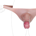Elastic Universal Size Wearable Dildo Pantie Lifelike Realistic Dildo Strap On Penis Sleeve For Men Male Sex Toy For Couple