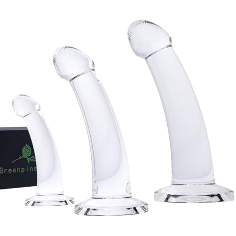 Anal Butt Plug Trainer Kit, Anal Training Set, 3 Sizes Simple Dildos Set With Strong Suction Cup Base Anal Prostate Vaginal G-Spot Sex Toy For Beginners To Advanced Users