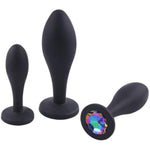 Anal Plug Adult Sex Toy,3Pcs Jeweled Anal Toys Anal Training Kit Adult Sex Toys Games Butt Plug,Personal Anal Plug Sex Toy For Adult Women,Men And Couples (Multicolour)