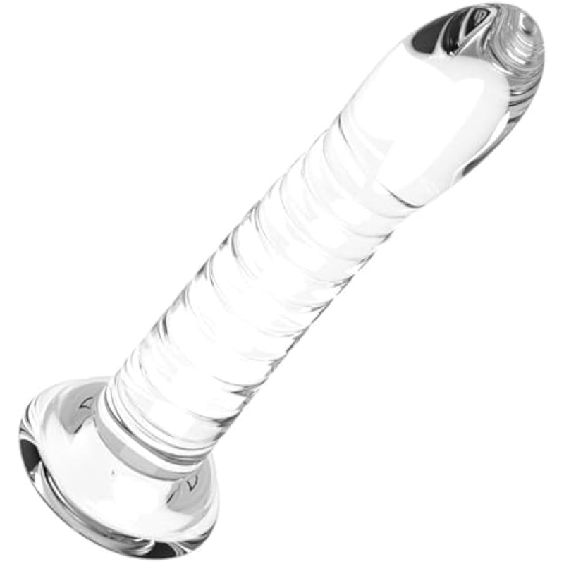Silicone Anal Plug Dildo Butt Plug With Strong Suction Cup,Anus Dilator Masturbator Adult Sex Toy For Hands-Free Play Anal Plug Prostate Massage Lifelike Adult Sex Toy For Men Women(Transparent)