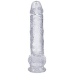 Doc Johnson Really Big Dick in A Bag - 10 inch - Suction Cup Base, Total Length: 10 in. (25.4 cm), Insertable Length: 8.75 in. (22.2 cm), Width/Diameter: 2 in. (5.1 cm), Crystal Clear TPE