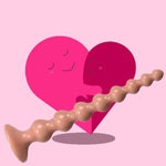 Anal Bead Butt Plug,Long Anal Dildo With 8 Bead Flexible Anal Plug Anus Dilator Vaginal Prostate Massage Stimulation Soft Anal Chain Anal Sex Toys With Strong Suction Cup For Men Women(Flesh)