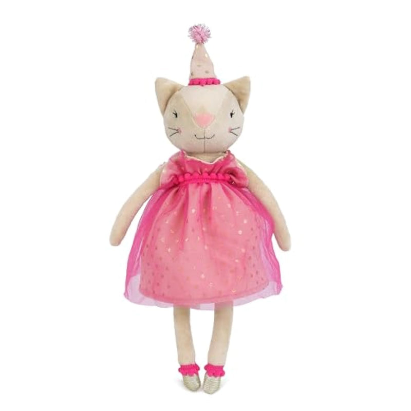 Pia Party Kitty Plush Animal Toy - 12", Stuffed Cat Toy, Soft & Cuddly Plush Cat Doll, Great Gift For Kids, Girls, Nursery Decor