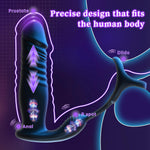 App-Controlled Thrusting Anal Stimulator with Vibrating Ring & Prostate Massager
