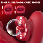 G Spot Vibrator Dildo – 10 Modes for Flapping, Vibrating & Clitoral Stimulation