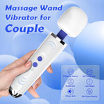 Dual-Sided Wand Massager – 9-Mode Male Vibrator & Couples' Sex Toy