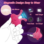 Vibrating Nipple Clamps for Women, 9 Vibration Modes, Rechargeable BDSM Toy