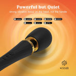 Cordless Wand Vibrator Kit – Powerful with 3 Attachments for Clitoral, G-Spot & Anal
