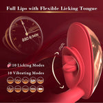 G Spot & Clitoral Vibrator with 10 Licking Modes – Flexible Rabbit Sex Toy