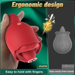 Rose Vibrator for Women – 8 Licking Modes, 360° Rotating, Nipple & Clitoral Stimulator